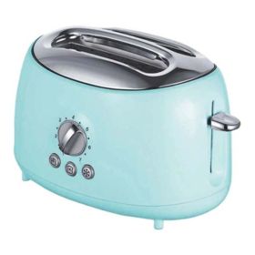 Brentwood TS-270BL Cool Touch 2-Slice Extra Wide Slot Retro Toaster, Blue