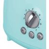 Brentwood TS-270BL Cool Touch 2-Slice Extra Wide Slot Retro Toaster, Blue