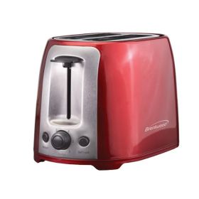 Brentwood 2 Slice Cool Touch Toaster in Red and Stainless Steel