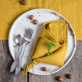 Cloth Mat Kitchen Photography Props (Option: Ginger-45x45cm)