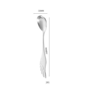 Stainless Steel Creative Wing Spoon Tableware (Option: True color)