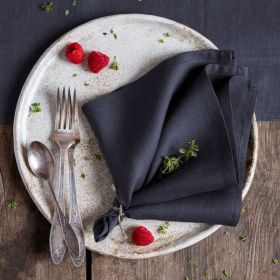 Cloth Mat Kitchen Photography Props (Option: Dark German Grey-45x45cm)